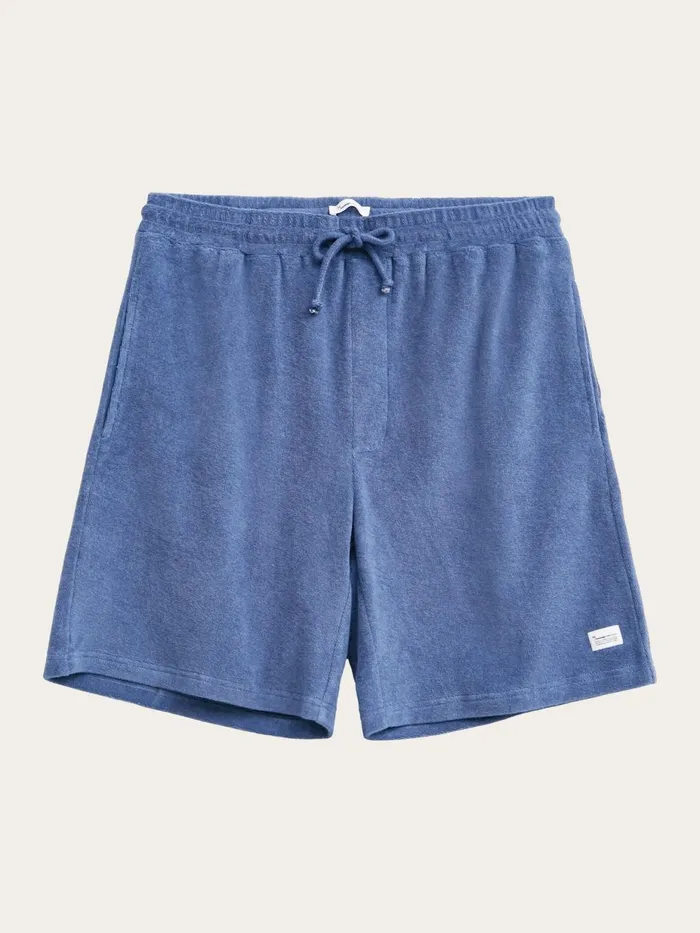 KnowledgeCotton Apparel Shorts Casual Terry Shorts Moonlight Blue 8211 Men