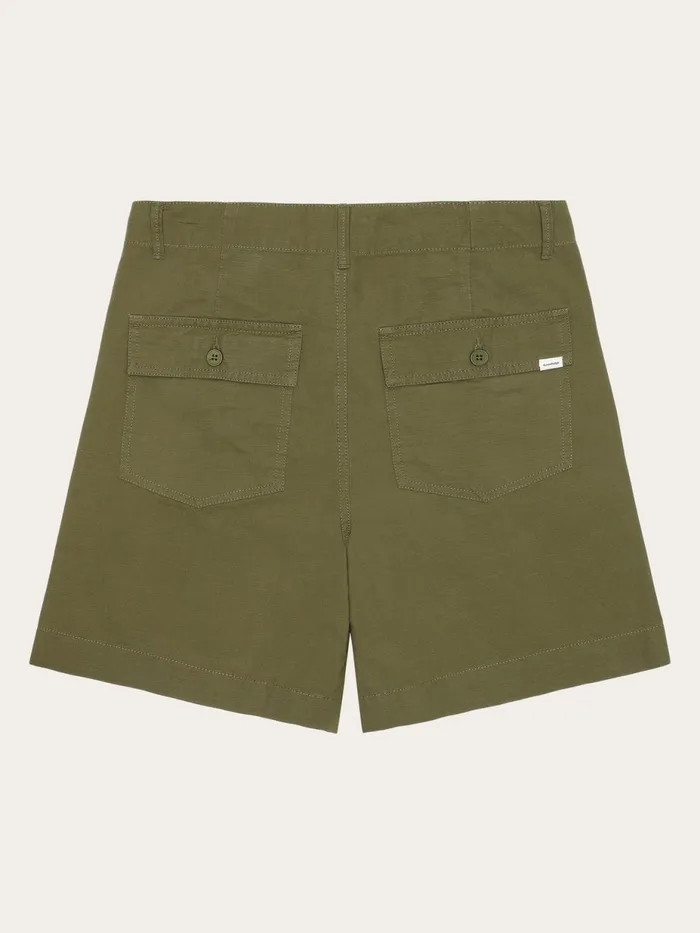 KnowledgeCotton Apparel Shorts POSEY Midrise Wide Slub Yarn Shorts Gotsvegan 8211 Women