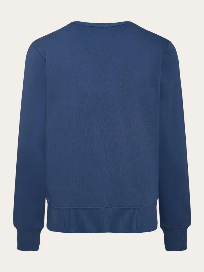 KnowledgeCotton Apparel Sweatshirts Badge Crew Neck Sweat Moonlight Blue 8211 Kids KnowledgeCotton Apparel Sweatshirts Badge Crew Neck Sweat Moonlight Blue 8211 Kids