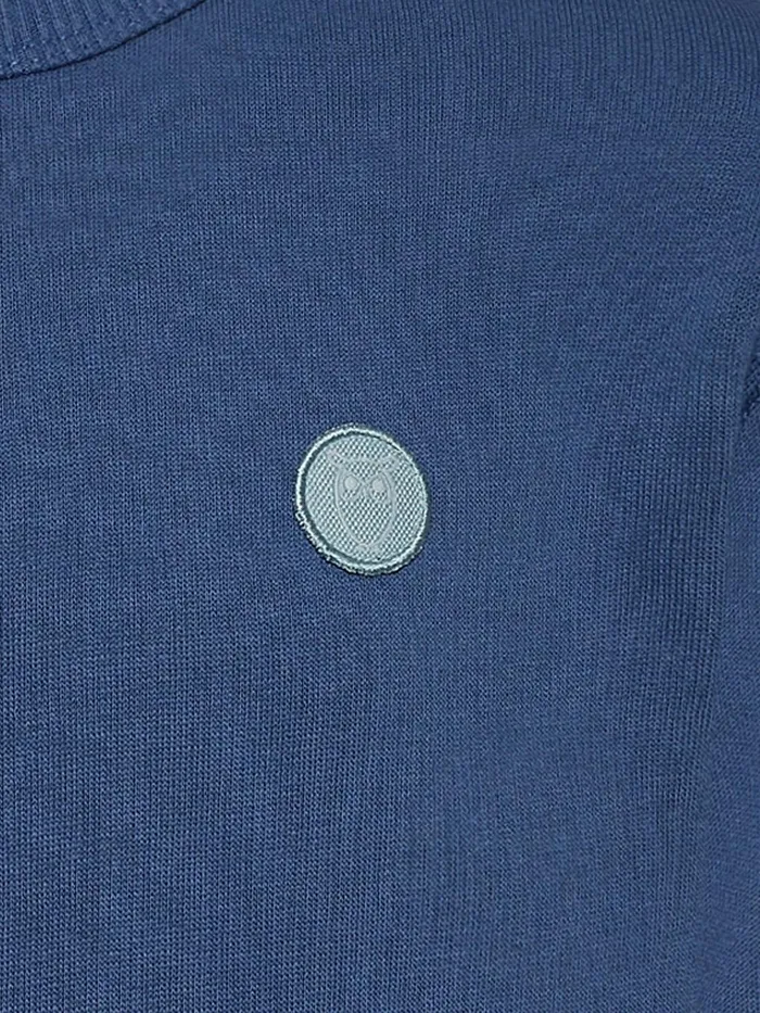 KnowledgeCotton Apparel Sweatshirts Badge Crew Neck Sweat Moonlight Blue 8211 Kids KnowledgeCotton Apparel Sweatshirts Badge Crew Neck Sweat Moonlight Blue 8211 Kids