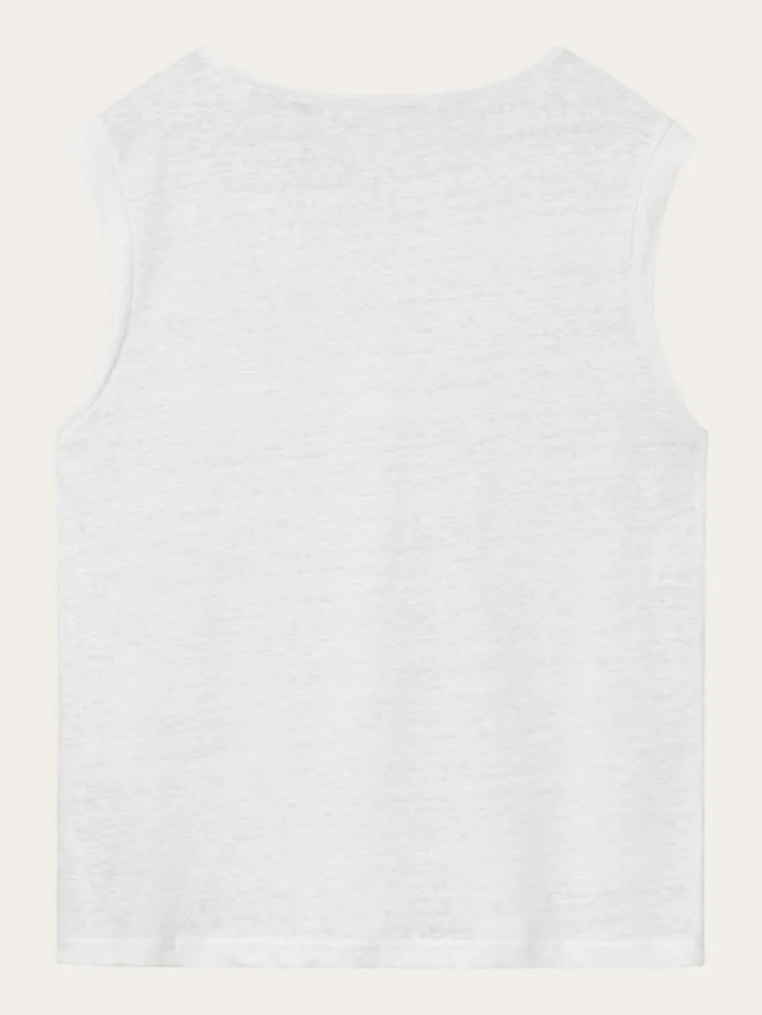 KnowledgeCotton Apparel TShirts And Tops Loose Fold Up Linen Tshirt Bright White 8211 Women KnowledgeCotton Apparel TShirts And Tops Loose Fold Up Linen Tshirt Bright White 8211 Women
