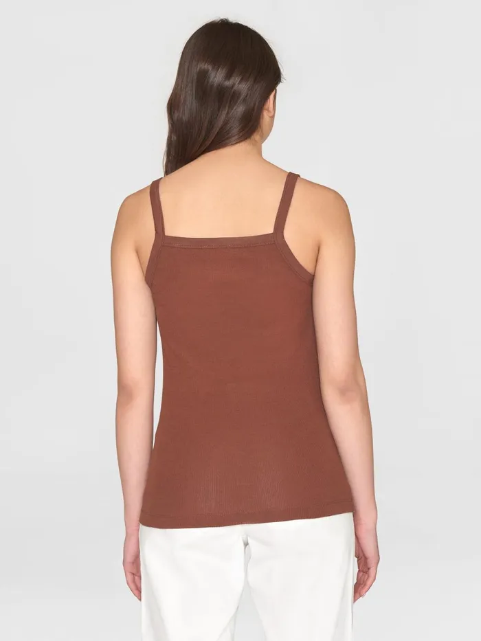 KnowledgeCotton Apparel TShirts And Tops Rib Strap Top Tiramisu 8211 Women KnowledgeCotton Apparel TShirts And Tops Rib Strap Top Tiramisu 8211 Women