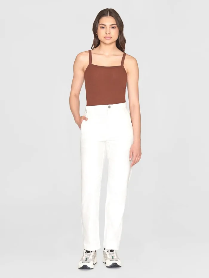 KnowledgeCotton Apparel TShirts And Tops Rib Strap Top Tiramisu 8211 Women KnowledgeCotton Apparel TShirts And Tops Rib Strap Top Tiramisu 8211 Women