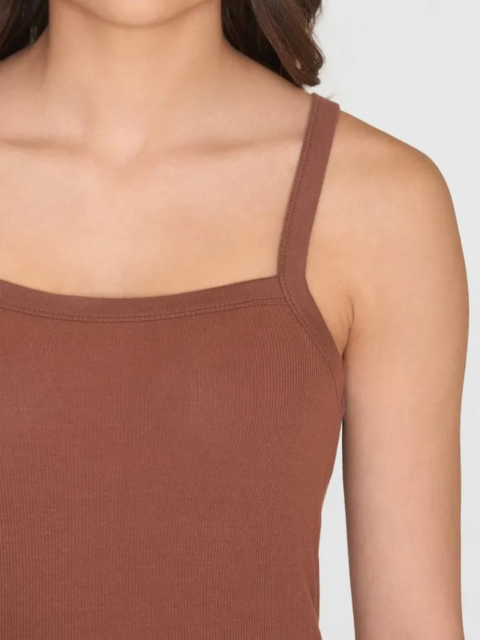 KnowledgeCotton Apparel TShirts And Tops Rib Strap Top Tiramisu 8211 Women KnowledgeCotton Apparel TShirts And Tops Rib Strap Top Tiramisu 8211 Women