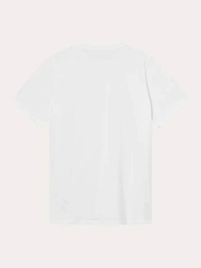 KnowledgeCotton Apparel TShirts Regular Fit Basic Tee Bright White 8211 Men KnowledgeCotton Apparel TShirts Regular Fit Basic Tee Bright White 8211 Men