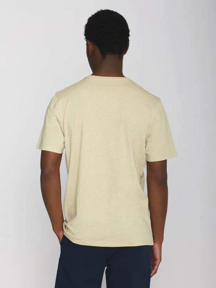 KnowledgeCotton Apparel TShirts Regular Fit Basic Tee Safari Melange 8211 Men KnowledgeCotton Apparel TShirts Regular Fit Basic Tee Safari Melange 8211 Men