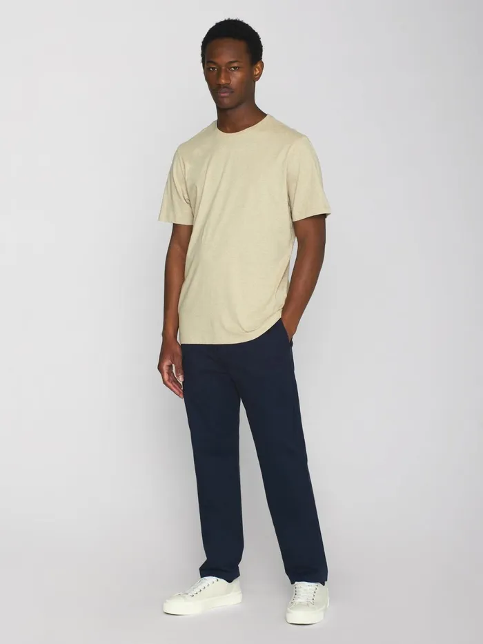 KnowledgeCotton Apparel TShirts Regular Fit Basic Tee Safari Melange 8211 Men KnowledgeCotton Apparel TShirts Regular Fit Basic Tee Safari Melange 8211 Men