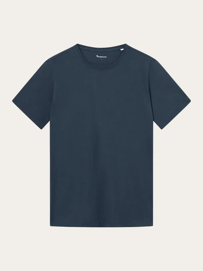 KnowledgeCotton Apparel TShirts Regular Fit Basic Tee Total Eclipse 8211 Men