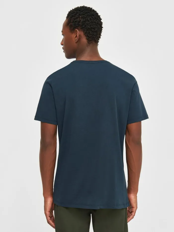 KnowledgeCotton Apparel TShirts Regular Fit Basic Tee Total Eclipse 8211 Men KnowledgeCotton Apparel TShirts Regular Fit Basic Tee Total Eclipse 8211 Men