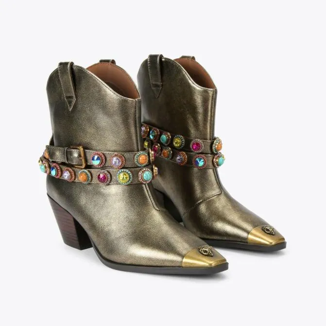 Kurt Geiger Boots Regent Bootie Bronze Combination 8211 Women