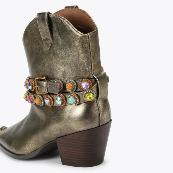 Kurt Geiger Boots Regent Bootie Bronze Combination 8211 Women