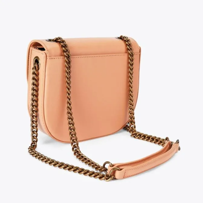 Kurt Geiger Crossbody Bags Chelsea Saddle Bag Tan Combination 8211 Women