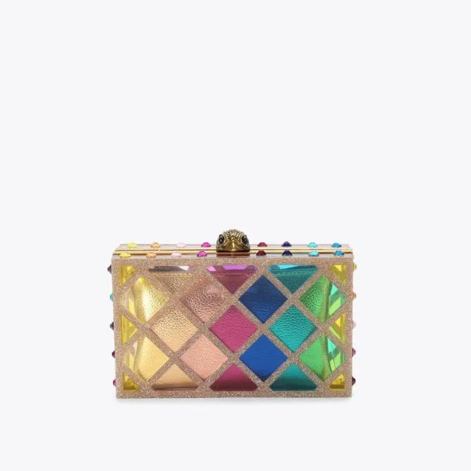 Kurt Geiger Crossbody Bags Crystal Quilt Box Clutch Bag Multiother 8211 Women Kurt Geiger Crossbody Bags Crystal Quilt Box Clutch Bag Multiother 8211 Women