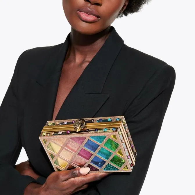 Kurt Geiger Crossbody Bags Crystal Quilt Box Clutch Bag Multiother 8211 Women