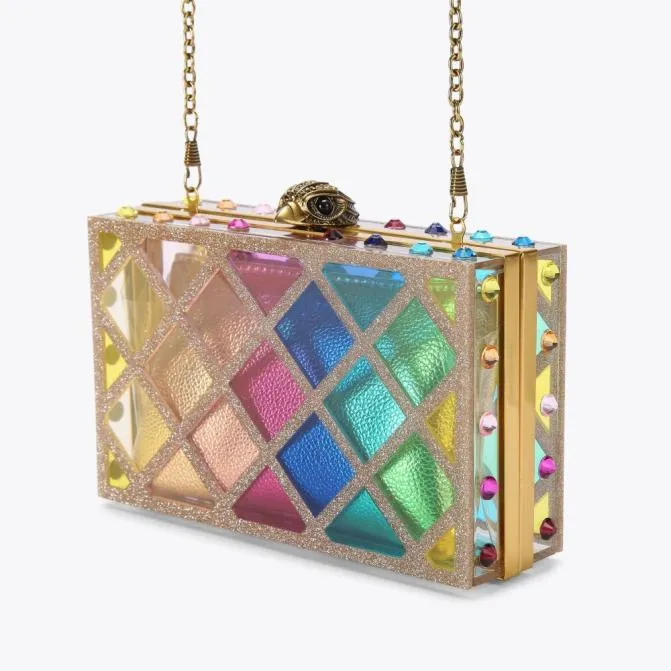 Kurt Geiger Crossbody Bags Crystal Quilt Box Clutch Bag Multiother 8211 Women