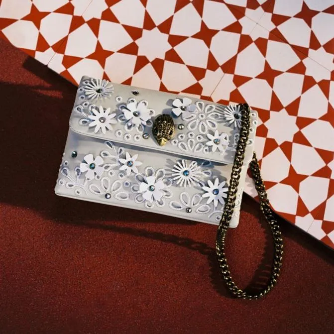 Kurt Geiger Crossbody Bags Kensington Bag Flower Bone 8211 Women