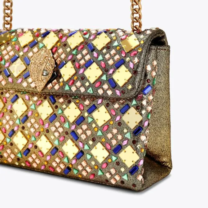 Kurt Geiger Crossbody Bags Medium Kensington Bag Gold Combination 8211 Women