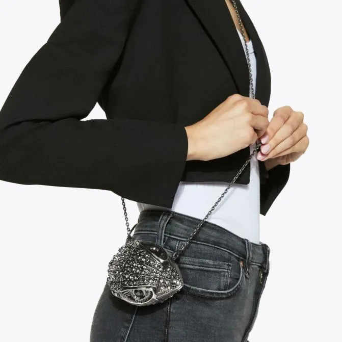Kurt Geiger Crossbody Bags Micro Eagle Clutch Bag Gunmetal 8211 Women