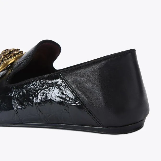 Kurt Geiger Flats Chelsea Point Slip On Flat Black 8211 Women