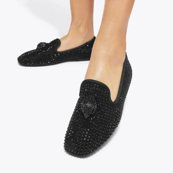 Kurt Geiger Flats Kensington Eagle Loafer Black 8211 Women