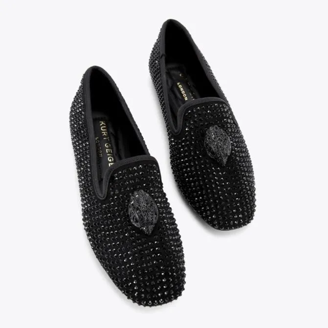 Kurt Geiger Flats Kensington Eagle Loafer Black 8211 Women