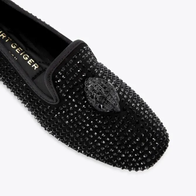 Kurt Geiger Flats Kensington Eagle Loafer Black 8211 Women