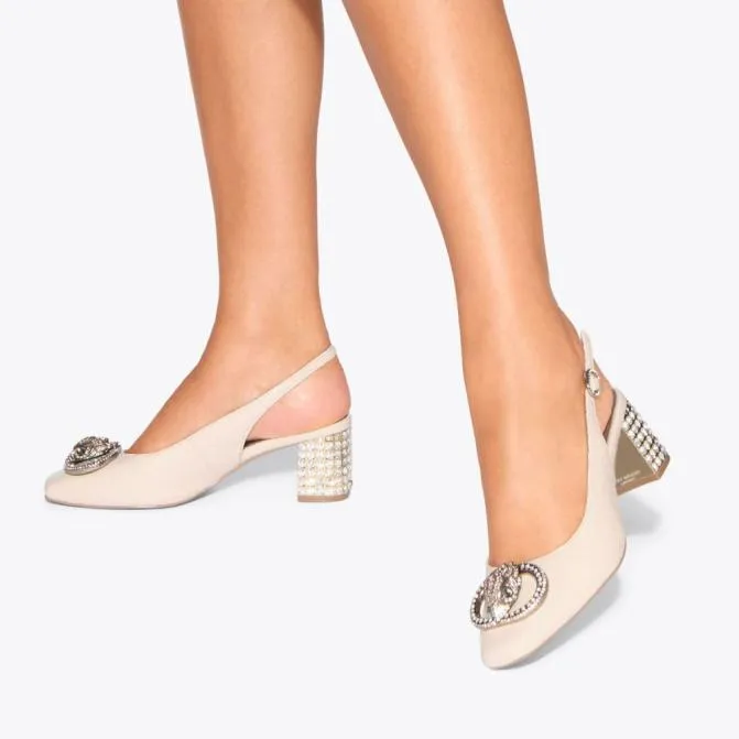 Kurt Geiger Heels Chelsea Block Slingback Heel Blush 8211 Women