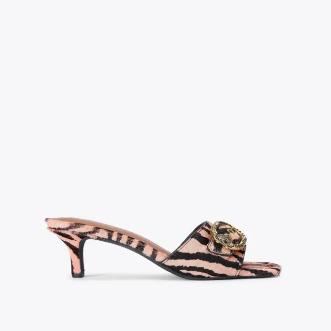 Kurt Geiger Heels Mayfair Mid Mule Heel Pink Combination 8211 Women