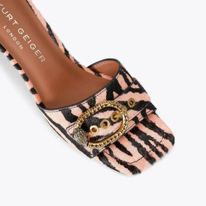 Kurt Geiger Heels Mayfair Mid Mule Heel Pink Combination 8211 Women