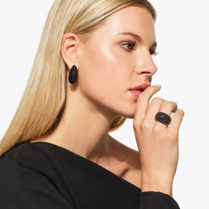 Kurt Geiger Jewelry Pave Dome Ring Black 8211 Women