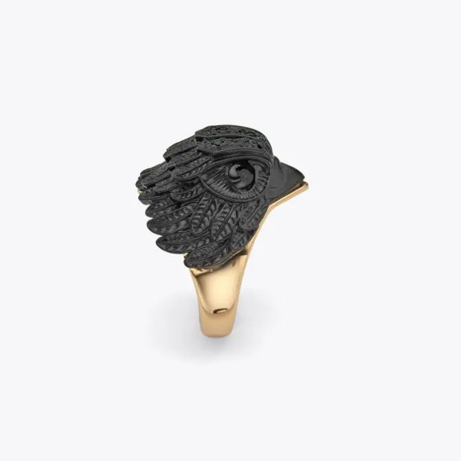 Kurt Geiger Jewelry Small Pave Eagle Ring Gold Combination 8211 Women