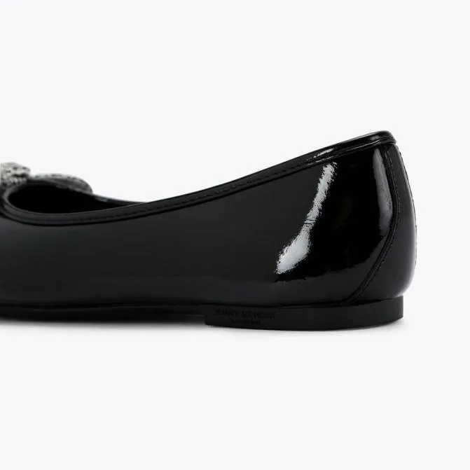 Kurt Geiger Kids Junior Eagle Bow Ballet Flat Black 8211 Women