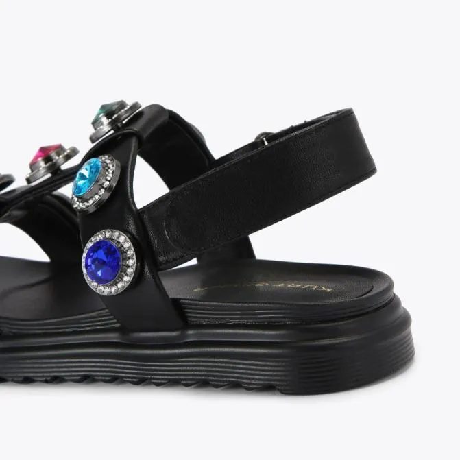 Kurt Geiger Kids Kids Mini Orson Sandal Black Combination 8211 Women