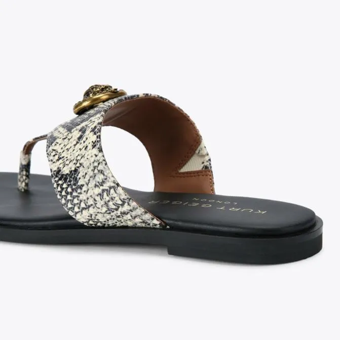Kurt Geiger Sandals Chelsea Square Tbar Sandal Bone Combination 8211 Women
