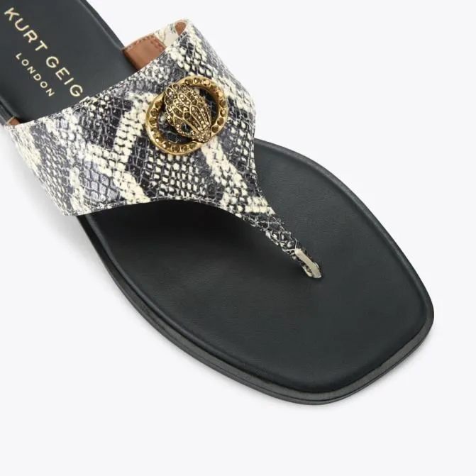 Kurt Geiger Sandals Chelsea Square Tbar Sandal Bone Combination 8211 Women