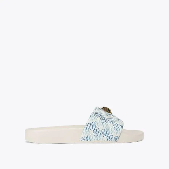 Kurt Geiger Sandals Meena Eagle Slide White Comb 8211 Women