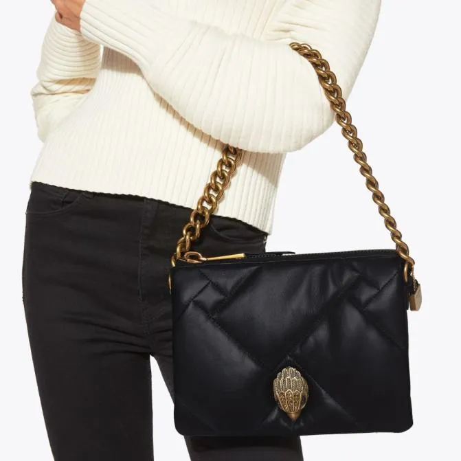Kurt Geiger Shoulder Bags Kensington Puff Pouch Bag Black 8211 Women