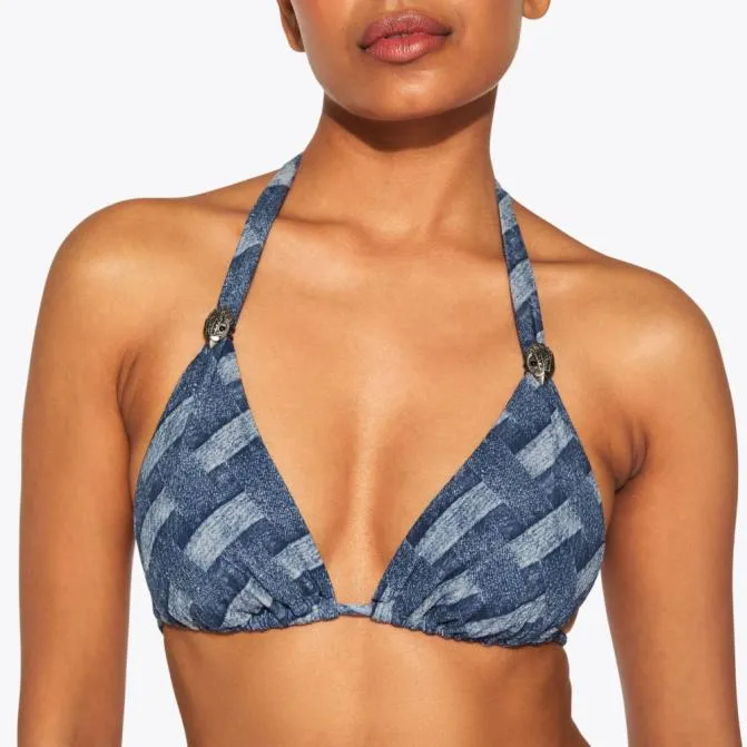 Kurt Geiger Swim Kensington Triangle Top Denim 8211 Women
