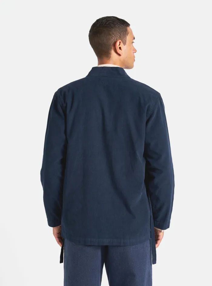 Kyoto Work Jacket In Navy Fine Cord Men Universal Works Overshirts