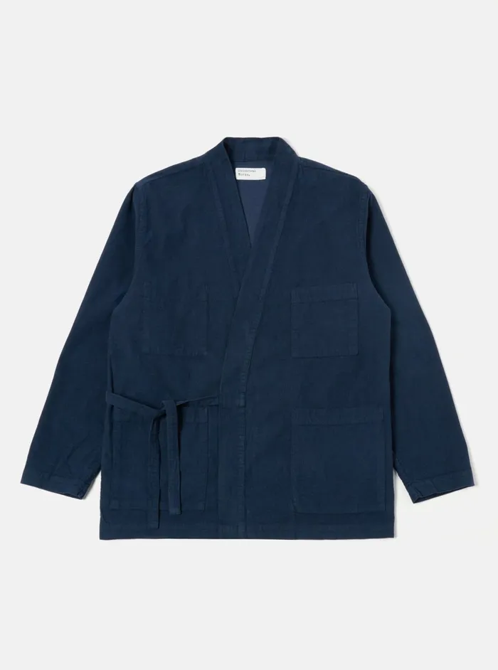 Kyoto Work Jacket In Navy Fine Cord Men Universal Works Overshirts