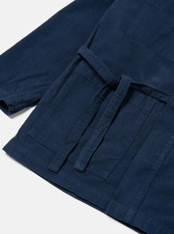 Kyoto Work Jacket In Navy Fine Cord Men Universal Works Overshirts