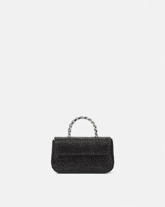La Medusa Women Versace Crystal La Medusa Mini Bag Black