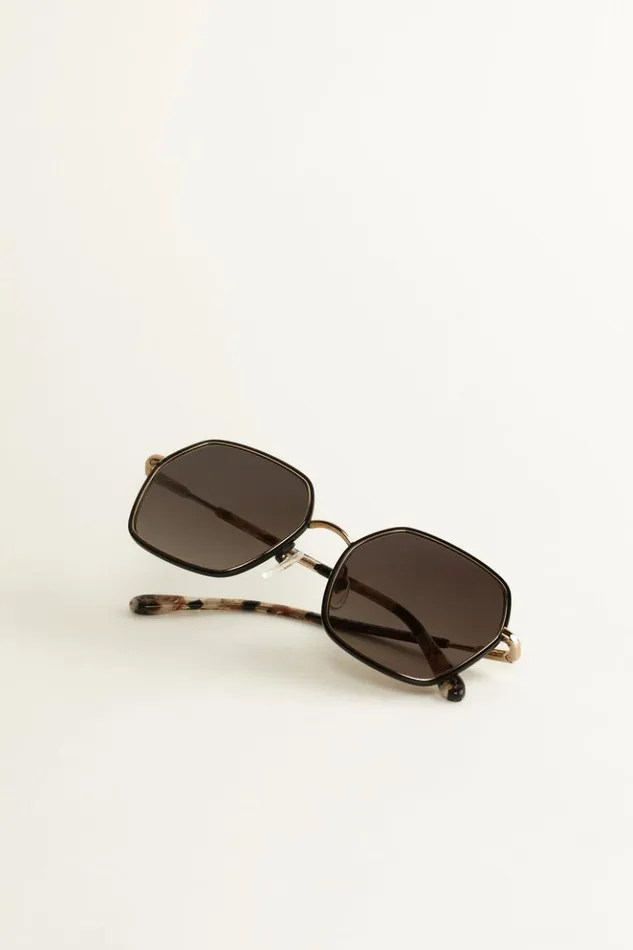 LeaHexagonal Sunglasses Shoes and Accessories Baandsh Eyewear