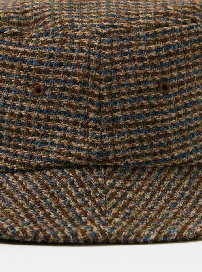 Lewis Hat In Brown Harris Tweed Plaid Men Universal Works Hats