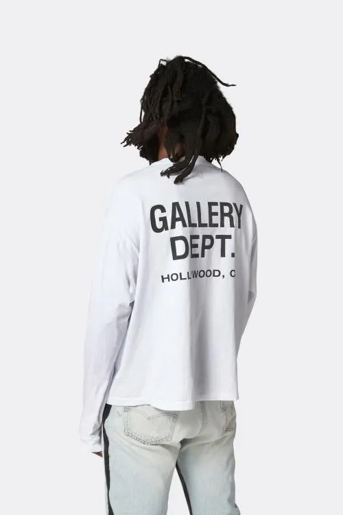 Long Sleeve Men Gallery Dept SOUVENIR LS TEE White