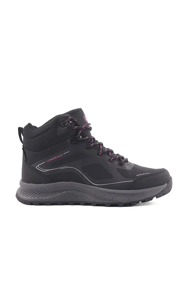 Lumberjack ANKLE BOOTS Women HIKING BOOT WPF BLACK Woman Comfort Shoes Black