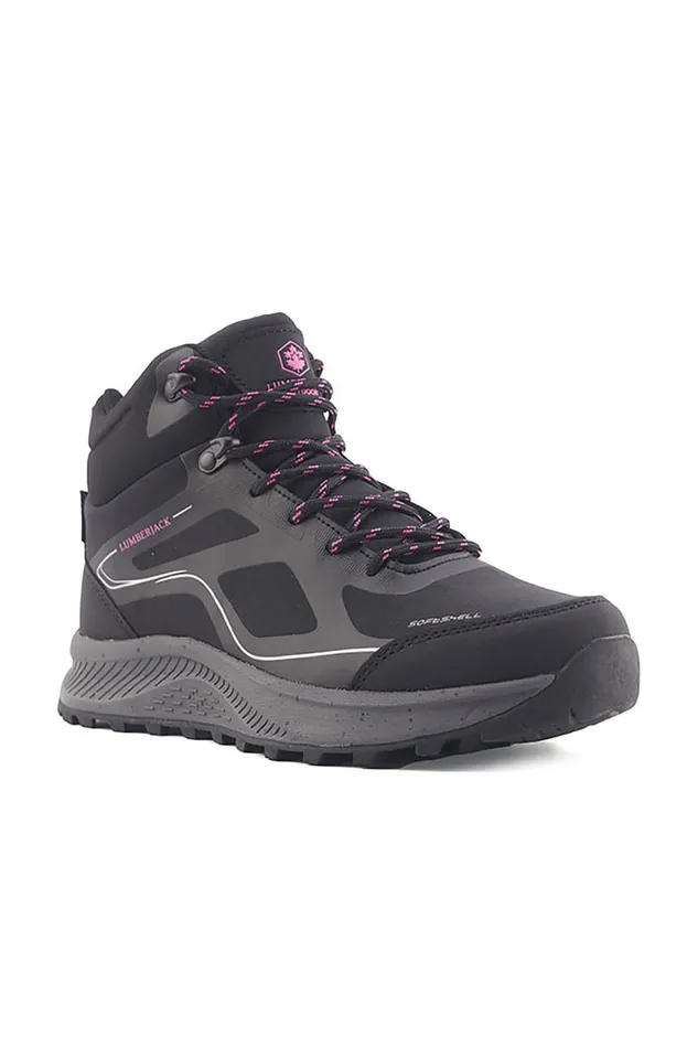 Lumberjack ANKLE BOOTS Women HIKING BOOT WPF BLACK Woman Comfort Shoes Black