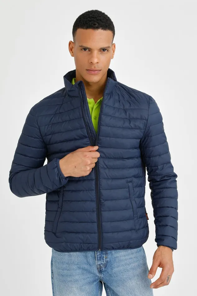 Lumberjack JACKETS Men LIGHT PADDED JACKET NAVY BLUE Man Jacket Blue