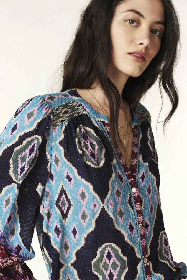 MadLooseFitting Blouse Clothing Baandsh Tops and Shirts
