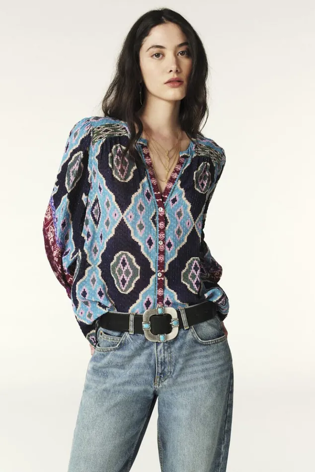 MadLooseFitting Blouse Clothing Baandsh Tops and Shirts